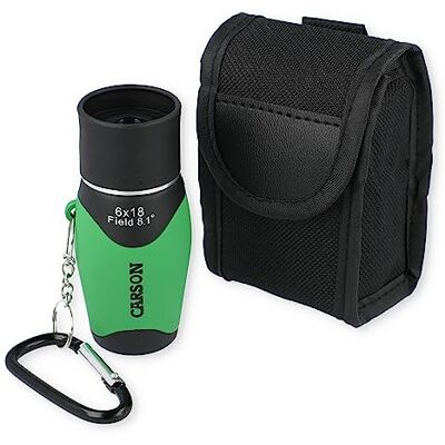 Carson MiniMight MM-618CG Monoculaire de Poche avec Mousqueton Vert 6 x 18 mm - Publicité Carson MiniMight MM-618CG Monoculaire de Poche avec Mousqueton Vert 6 x 18 mm - Publicité