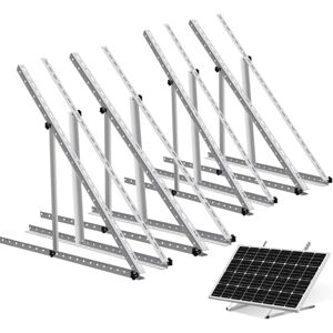 ECO-WORTHY Lot de 8 Support Panneau Solaire 114cm,Fixation Panneau Solaire Angle Réglable Support pour centrale électrique, balcon, angle réglable de 0 à 90°, 100 W-800 W, camping-car - Publicité ECO-WORTHY Lot de 8 Support Panneau Solaire 114cm,Fixation Panneau Solaire Angle Réglable Support pour centrale électrique, balcon, angle réglable de 0 à 90°, 100 W-800 W, camping-car - Publicité