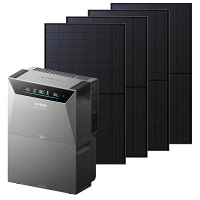 Anker SOLIX Solarbank 4 E5000 Pro, Batterie BP5000 et 4 panneaux 500 W - Publicité Anker SOLIX Solarbank 4 E5000 Pro, Batterie BP5000 et 4 panneaux 500 W - Publicité