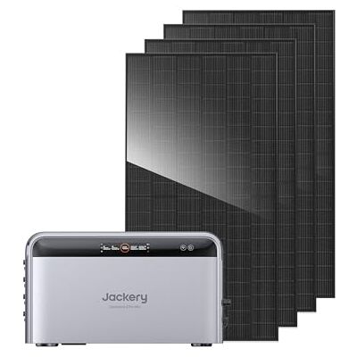 Jackery SolarVault 3 Pro Max Système solaire maison 2500 W, kit avec panneaux solaires bifaciaux 2000 W, système 4-MPPT avec entrée solaire 4000 W, stockage d’énergie extensible - Publicité Jackery SolarVault 3 Pro Max Système solaire maison 2500 W, kit avec panneaux solaires bifaciaux 2000 W, système 4-MPPT avec entrée solaire 4000 W, stockage d’énergie extensible - Publicité
