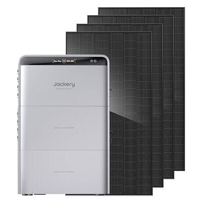 Jackery SolarVault 3 Pro Max Kit Solaire Maison avec Batterie, 2×BP2500 (5,04kWh), 4×500W Panneaux Bifaciaux Verre-Verre, 4000W 4 MPPT, Extensible 15,12kWh, Autoconsommation Plug & Play - Publicité Jackery SolarVault 3 Pro Max Kit Solaire Maison avec Batterie, 2×BP2500 (5,04kWh), 4×500W Panneaux Bifaciaux Verre-Verre, 4000W 4 MPPT, Extensible 15,12kWh, Autoconsommation Plug & Play - Publicité