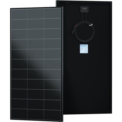 ECO-WORTHY Panneau Solaire 12V 120W monocristallin, 25% haute efficacité, module solaire noir sans lignes de grille sur la face avant, panneau solaire camping car, pour système de balcon, jardin - Publicité ECO-WORTHY Panneau Solaire 12V 120W monocristallin, 25% haute efficacité, module solaire noir sans lignes de grille sur la face avant, panneau solaire camping car, pour système de balcon, jardin - Publicité