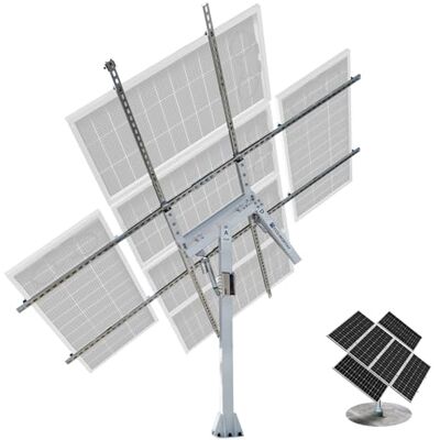 ECO-WORTHY Support Panneau Solaire Tracker Solaire Fixation Panneau Solaire pour Toit, Balcons, Jardin, Maison, Support de suivi à deux axes 40 % de puissance en plus - Publicité ECO-WORTHY Support Panneau Solaire Tracker Solaire Fixation Panneau Solaire pour Toit, Balcons, Jardin, Maison, Support de suivi à deux axes 40 % de puissance en plus - Publicité