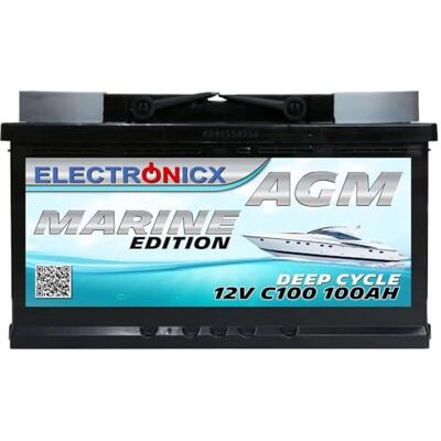 Electronicx Batterie AGM 100Ah 12V Décharge Profonde Sans Entretien Étanche – Accumulateur Idéal pour Panneaux Solaires, Camping-Car, Voiture, Bateau, Fourgon Aménagé, Systèmes Photovoltaïques, Énergie Solaire, - Publicité Electronicx Batterie AGM 100Ah 12V Décharge Profonde Sans Entretien Étanche – Accumulateur Idéal pour Panneaux Solaires, Camping-Car, Voiture, Bateau, Fourgon Aménagé, Systèmes Photovoltaïques, Énergie Solaire, - Publicité