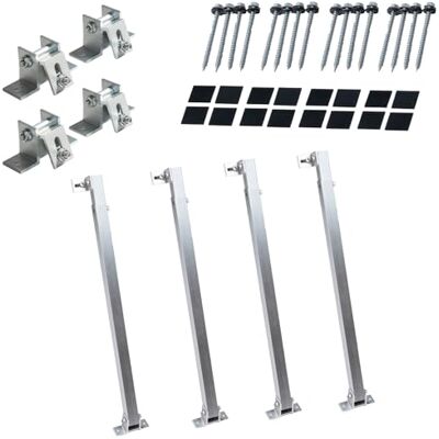 Electronicx Support de panneau solaire pour centrale de balcon argenté (30-60) 2 panneaux, support pour panneau solaire, support solaire réglable, cadre en aluminium pour installations photovoltaïques, résistant - Publicité Electronicx Support de panneau solaire pour centrale de balcon argenté (30-60) 2 panneaux, support pour panneau solaire, support solaire réglable, cadre en aluminium pour installations photovoltaïques, résistant - Publicité