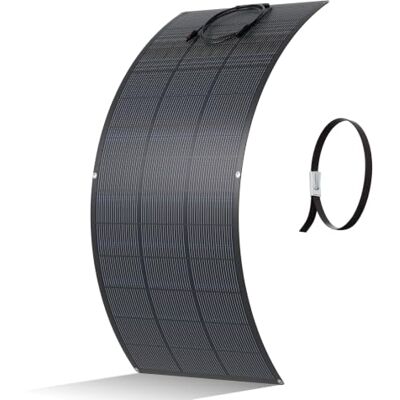 ECO-WORTHY Panneau Solaire Souple 200W Matériau ETFE Cellule Mono 18BB 25% de Conversion élevée pour Balcon, Camping-car, Bateau, Toit, Camping, Yacht, Surfaces irrégulières - Publicité ECO-WORTHY Panneau Solaire Souple 200W Matériau ETFE Cellule Mono 18BB 25% de Conversion élevée pour Balcon, Camping-car, Bateau, Toit, Camping, Yacht, Surfaces irrégulières - Publicité