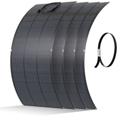 ECO-WORTHY Panneau Solaire Souple 800W(4 * 200W), Matériau ETFE Cellule Mono 18BB 25% de Conversion élevée pour Balcon, Camping-car, Bateau, Toit, Camping, Maison, Yacht, Surfaces irrégulières - Publicité ECO-WORTHY Panneau Solaire Souple 800W(4 * 200W), Matériau ETFE Cellule Mono 18BB 25% de Conversion élevée pour Balcon, Camping-car, Bateau, Toit, Camping, Maison, Yacht, Surfaces irrégulières - Publicité