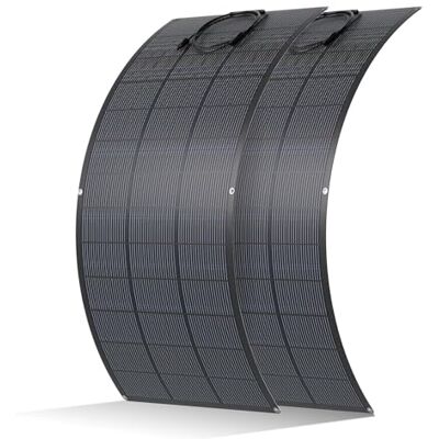 ECO-WORTHY Panneau Solaire Souple 400W(2 * 200W), Cellule Mono 18BB 25% de Conversion élevée Matériau ETFE pour Balcon, Camping-car, Bateau, Toit, Camping, Maison, Yacht, Surfaces irrégulières - Publicité ECO-WORTHY Panneau Solaire Souple 400W(2 * 200W), Cellule Mono 18BB 25% de Conversion élevée Matériau ETFE pour Balcon, Camping-car, Bateau, Toit, Camping, Maison, Yacht, Surfaces irrégulières - Publicité