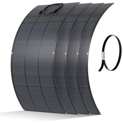 ECO-WORTHY Panneau Solaire Souple 800W(4 * 200W), Matériau ETFE Cellule Mono 18BB 25% de Conversion élevée pour Balcon, Camping-car, Bateau, Toit, Camping, Maison, Yacht, Surfaces irrégulières - Publicité ECO-WORTHY Panneau Solaire Souple 800W(4 * 200W), Matériau ETFE Cellule Mono 18BB 25% de Conversion élevée pour Balcon, Camping-car, Bateau, Toit, Camping, Maison, Yacht, Surfaces irrégulières - Publicité