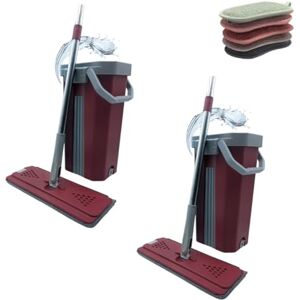 Venteo Lot de 2 Balai ESSOREUR + 5 éponges Double-Face Offerte Balai Extra Large et tête pivotante 360° Seau à 2 Compartiments Nettoyage et Essorage - Publicité Venteo Lot de 2 Balai ESSOREUR + 5 éponges Double-Face Offerte Balai Extra Large et tête pivotante 360° Seau à 2 Compartiments Nettoyage et Essorage - Publicité