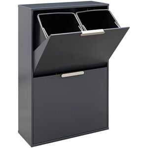 Arregui - CR604-E - Anthracite - 4 x 17 L - Waste bin - Publicité Arregui - CR604-E - Anthracite - 4 x 17 L - Waste bin - Publicité