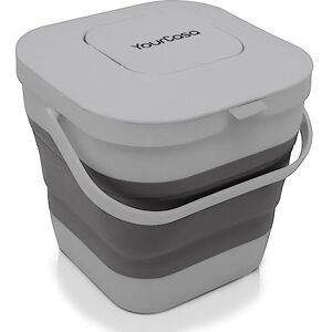 YourCasa ® Seau bio pliable 4 L seau bio compact avec couvercle filtrant à charbon actif anti-odeurs lavable au lave-vaisselle et peu encombrant idéal pour la cuisine, le camping et le - Publicité YourCasa ® Seau bio pliable 4 L seau bio compact avec couvercle filtrant à charbon actif anti-odeurs lavable au lave-vaisselle et peu encombrant idéal pour la cuisine, le camping et le - Publicité