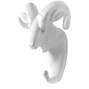 KBOLAE Cintre mural en résine 3D en forme de tête d'animal Crochet de suspension robuste Style 2 Blanc Chèvre - Publicité KBOLAE Cintre mural en résine 3D en forme de tête d'animal Crochet de suspension robuste Style 2 Blanc Chèvre - Publicité