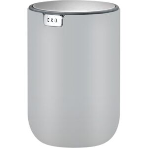 EKO Mini Poubelle de bureau - Couvercle à battant - 0,4 gallons - Gris - Bureau, Maison, Voiture - Publicité EKO Mini Poubelle de bureau - Couvercle à battant - 0,4 gallons - Gris - Bureau, Maison, Voiture - Publicité