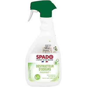 SPADO Destructeur d'odeurs biologique Détruit les odeurs Air et surfaces Ne tache pas Longue durée Parfum fleuri Sans allergènes 500 ML Fabriqué en France - Publicité