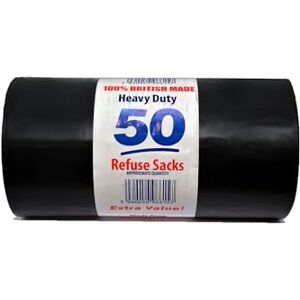 Homewise - 50 Pack 100L - Robuste - Noir - Sacs poubelle - Publicité Homewise - 50 Pack 100L - Robuste - Noir - Sacs poubelle - Publicité