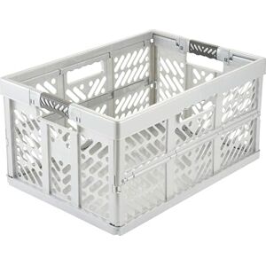 KEEEPER Contenant de rangement pliable argent clair - 45L - Publicité KEEEPER Contenant de rangement pliable argent clair - 45L - Publicité