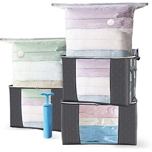 vounot ® Lot de 7 Sac de Rangement épais Non-tissé XXL Grande Capacité 3 housses de rangement avec Poignée 3 Sacs Sous Vide et 1 pompe Idéal pour Duvet Couettes Vetements - Publicité vounot ® Lot de 7 Sac de Rangement épais Non-tissé XXL Grande Capacité 3 housses de rangement avec Poignée 3 Sacs Sous Vide et 1 pompe Idéal pour Duvet Couettes Vetements - Publicité