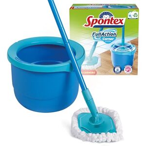 Système d'angle complet Spontex - Seau et balai à franges - Publicité Système d'angle complet Spontex - Seau et balai à franges - Publicité