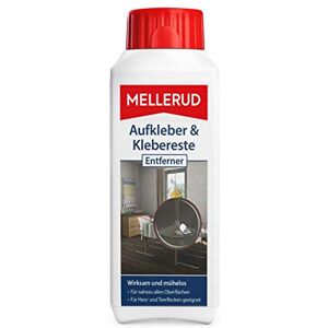 Mellerud Aufkleber & Klebereste Entferner – Wirkungsvolles Reinigungsmittel zum Entfernen von Aufklebern und Etiketten auf allen unempfindlichen Oberflächen – 1 x 0,25 l - Publicité Mellerud Aufkleber & Klebereste Entferner – Wirkungsvolles Reinigungsmittel zum Entfernen von Aufklebern und Etiketten auf allen unempfindlichen Oberflächen – 1 x 0,25 l - Publicité
