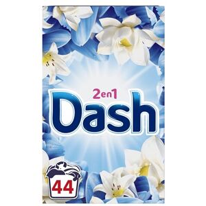 Dash 2en1, Lessive En Poudre, 44 Lavages, Parfum Air Frais et Fleurs Blanches, Avec Fraîcheur Lenor - Publicité Dash 2en1, Lessive En Poudre, 44 Lavages, Parfum Air Frais et Fleurs Blanches, Avec Fraîcheur Lenor - Publicité