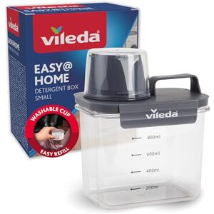 Vileda Boîte à lessive 1100 ml grise Rangement pratique pour la lessive en poudre Avec verre doseur pour un dosage précis Hermétique et peu encombrant - Publicité Vileda Boîte à lessive 1100 ml grise Rangement pratique pour la lessive en poudre Avec verre doseur pour un dosage précis Hermétique et peu encombrant - Publicité