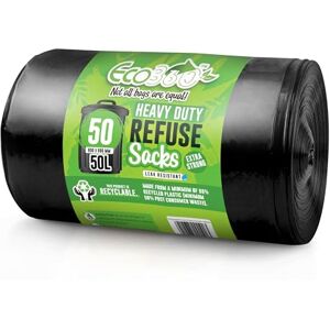 EcoBag Pack de 50 Sacs-Canettes Résistants - 50L - 35 Microns - Publicité EcoBag Pack de 50 Sacs-Canettes Résistants - 50L - 35 Microns - Publicité