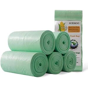 AURMOO 200 Sacs Poubelle Bio, Sac à déchets Biologiques 10L, Sacs à Ordures de Cuisine Dégradables et Recyclables, Sacs à Ordures Bio (45x50cm, Vert) - Publicité AURMOO 200 Sacs Poubelle Bio, Sac à déchets Biologiques 10L, Sacs à Ordures de Cuisine Dégradables et Recyclables, Sacs à Ordures Bio (45x50cm, Vert) - Publicité