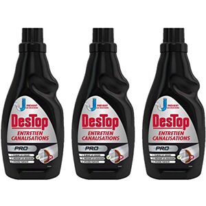 Destop Entretien Canalisation Pro Anti Odeur lot de 3x700ml - Publicité Destop Entretien Canalisation Pro Anti Odeur lot de 3x700ml - Publicité