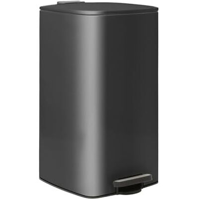 Harbour Housewares - 30L Carré Acier inoxydable Pedal Bin - 30L - Carré Acier inoxydable - Pedal Bin - Publicité Harbour Housewares - 30L Carré Acier inoxydable Pedal Bin - 30L - Carré Acier inoxydable - Pedal Bin - Publicité