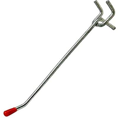 Bulk Hardware BH02665 - Crochets robustes - Finition zinguée pour panneau perforé 25mm - Pack de 10 - Publicité Bulk Hardware BH02665 - Crochets robustes - Finition zinguée pour panneau perforé 25mm - Pack de 10 - Publicité