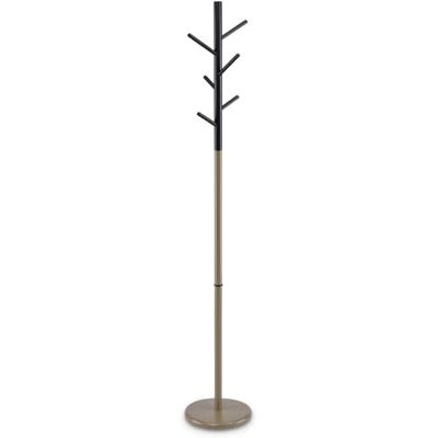 IDIMEX Portemanteau Enrico en métal et Bois Coloris Champagne et Noir Portant à vêtements sur Pied en Forme d'arbre avec 6 Crochets sur différentes hauteurs - Publicité IDIMEX Portemanteau Enrico en métal et Bois Coloris Champagne et Noir Portant à vêtements sur Pied en Forme d'arbre avec 6 Crochets sur différentes hauteurs - Publicité
