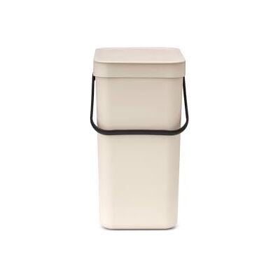 Brabantia Sort & Go Bac à recyclage - 12L Beige - Publicité Brabantia Sort & Go Bac à recyclage - 12L Beige - Publicité