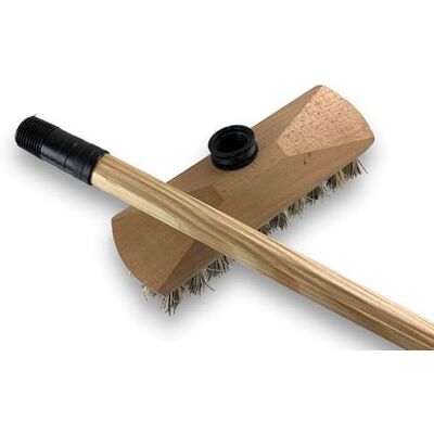 KIBROS Lot de 3 balais brosses Lave-Pont 22 cm Imitation chiendent Manche Bois 1,25 m Monture Bois Pour laver récurer ponts terrasses carrelages sols Tapis Douille vissante Plastique 1121x3 - Publicité KIBROS Lot de 3 balais brosses Lave-Pont 22 cm Imitation chiendent Manche Bois 1,25 m Monture Bois Pour laver récurer ponts terrasses carrelages sols Tapis Douille vissante Plastique 1121x3 - Publicité