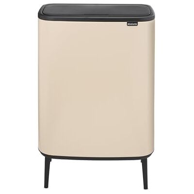 Brabantia Poubelle Haute Bo Touch 60L (Beige clair) – Poubelle cuisine sur pieds à ouverture automatique soft-touch – Système de tri des déchets avec seau amovible – Sacs-poubelle PerfectFit inclus - Publicité Brabantia Poubelle Haute Bo Touch 60L (Beige clair) – Poubelle cuisine sur pieds à ouverture automatique soft-touch – Système de tri des déchets avec seau amovible – Sacs-poubelle PerfectFit inclus - Publicité