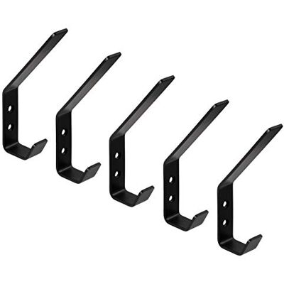 Gedotec Lot de 5 crochets muraux en acier inoxydable Noir Grand modèle 140 x 19 mm - Publicité Gedotec Lot de 5 crochets muraux en acier inoxydable Noir Grand modèle 140 x 19 mm - Publicité
