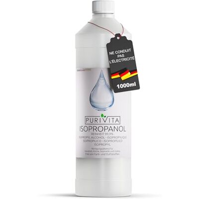 PURIVITA Isopropanol Alcool 99,9% - Nettoyant multi-usage - Détergent - Publicité PURIVITA Isopropanol Alcool 99,9% - Nettoyant multi-usage - Détergent - Publicité