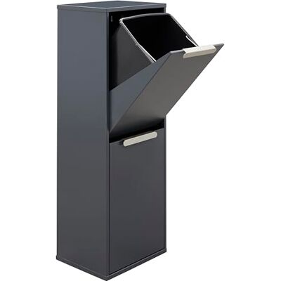ARREGUI - Ecoclas - 34 L - Anthracite - Poubelle - Publicité ARREGUI - Ecoclas - 34 L - Anthracite - Poubelle - Publicité