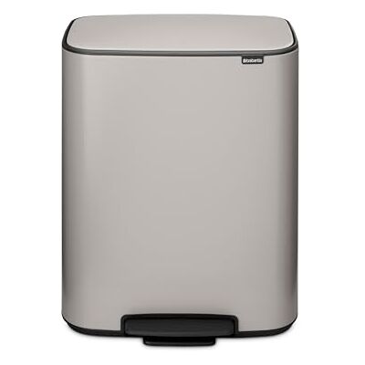 Brabantia Poubelle Bo 2x30L (Gris clair) – Poubelle cuisine à pédale à fermeture progressive – Système de tri des déchets facile à nettoyer, 2 seaux amovibles – Sacs-poubelle PerfectFit inclus - Publicité Brabantia Poubelle Bo 2x30L (Gris clair) – Poubelle cuisine à pédale à fermeture progressive – Système de tri des déchets facile à nettoyer, 2 seaux amovibles – Sacs-poubelle PerfectFit inclus - Publicité