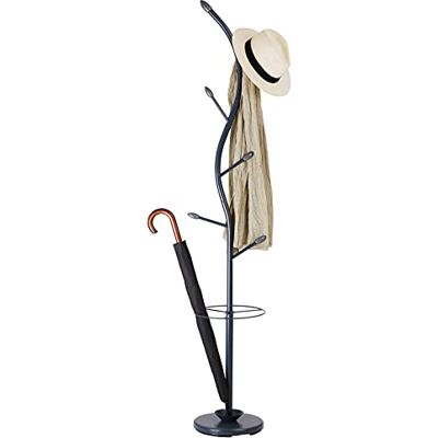 IDIMEX Porte-Manteaux Triana Portant à vêtements sur Pied en Forme d'arbre avec 6 Crochets et Un Porte Parapluie, métal laqué Gris et Bois lasuré Gris - Publicité IDIMEX Porte-Manteaux Triana Portant à vêtements sur Pied en Forme d'arbre avec 6 Crochets et Un Porte Parapluie, métal laqué Gris et Bois lasuré Gris - Publicité