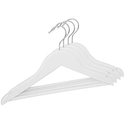 ATMOSPHERA CREATEUR D'INTERIEUR Atmosphera Lot de 4 cintres en Bois L32cm Blanc - Publicité ATMOSPHERA CREATEUR D'INTERIEUR Atmosphera Lot de 4 cintres en Bois L32cm Blanc - Publicité