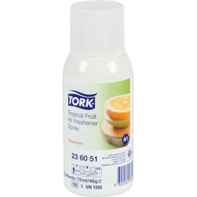 Tork 236051 Aérosol désodorisant Premium A1 75 ml Fruits Tropicaux - Publicité Tork 236051 Aérosol désodorisant Premium A1 75 ml Fruits Tropicaux - Publicité