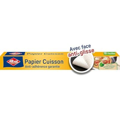Papier de Cuisson Albal 16 Feuilles - Résistant à la Chaleur, Antiadhésif, Écologique - Publicité Papier de Cuisson Albal 16 Feuilles - Résistant à la Chaleur, Antiadhésif, Écologique - Publicité