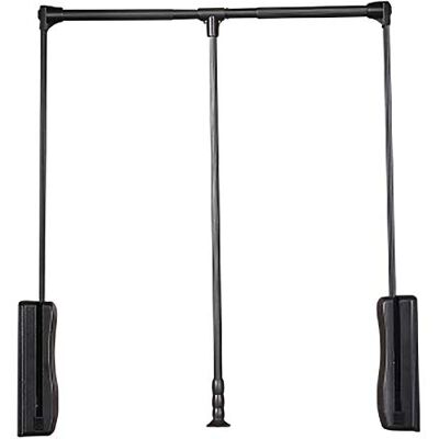 RHSMW Barre Penderie Escamotable, Alliage D'aluminium, Amortisseur D'amortissement Pull-Down, Vêtements Suspendus La Charge D'environ 30 Kg, La Garde-Robe Est Économe De La Main-D'œuvre,Noir,830mm~1150mm - Publicité RHSMW Barre Penderie Escamotable, Alliage D'aluminium, Amortisseur D'amortissement Pull-Down, Vêtements Suspendus La Charge D'environ 30 Kg, La Garde-Robe Est Économe De La Main-D'œuvre,Noir,830mm~1150mm - Publicité