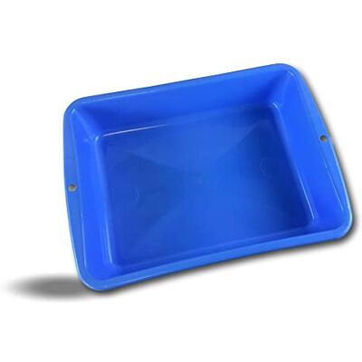 KIBROS Bac plastique rectangulaire 10 litres multi-usage Lot de 6 Ménage Lessivage Petits travaux de bricolage Dimensions 43x33x10 cm Bleu BAC10Lx6 - Publicité KIBROS Bac plastique rectangulaire 10 litres multi-usage Lot de 6 Ménage Lessivage Petits travaux de bricolage Dimensions 43x33x10 cm Bleu BAC10Lx6 - Publicité