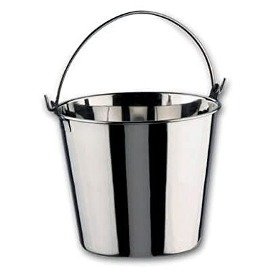LACOR 14128 Seau Inox Garinox 28 cm / 14 Litre, Argent - Publicité LACOR 14128 Seau Inox Garinox 28 cm / 14 Litre, Argent - Publicité