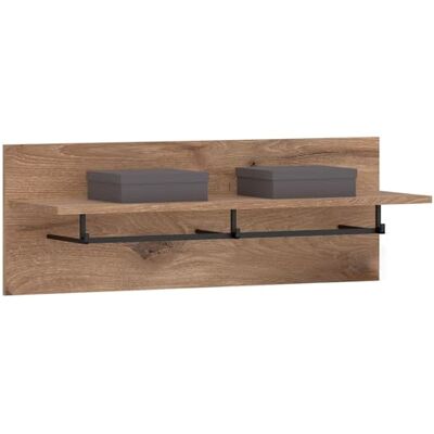 IDIMEX Portemanteau Mural Hera avec étagère et 3 patères en Bois, 88 x 33 x 31 cm, pour Couloir ou entrée Moderne, Coloris chêne - Publicité IDIMEX Portemanteau Mural Hera avec étagère et 3 patères en Bois, 88 x 33 x 31 cm, pour Couloir ou entrée Moderne, Coloris chêne - Publicité
