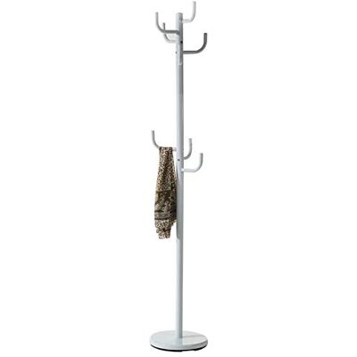 IDIMEX Porte-Manteaux Mila Portant pour vêtements sur Pied Hauteur 174 cm Socle Rond et 8 Crochets Dont 3 à mi-Hauteur, Meuble d'entrée en métal laqué Blanc - Publicité IDIMEX Porte-Manteaux Mila Portant pour vêtements sur Pied Hauteur 174 cm Socle Rond et 8 Crochets Dont 3 à mi-Hauteur, Meuble d'entrée en métal laqué Blanc - Publicité