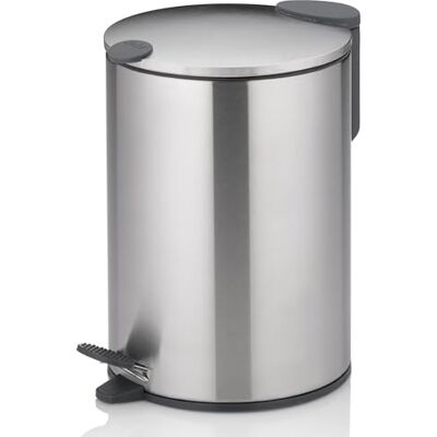 kela Seau à cosmétiques 3l argent mat, couvercle silent-close, poubelle à pédale en inox salle de bains MATS, poubelle de salle de bains avec seau intérieur et anse de transport - Publicité kela Seau à cosmétiques 3l argent mat, couvercle silent-close, poubelle à pédale en inox salle de bains MATS, poubelle de salle de bains avec seau intérieur et anse de transport - Publicité