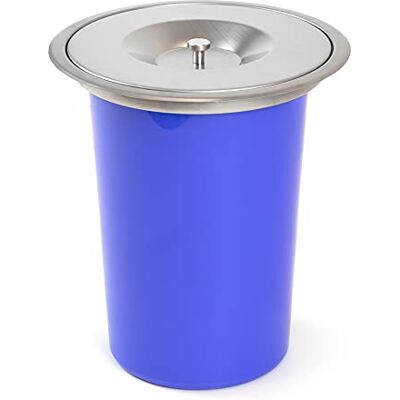 Emuca Poubelle encastrable avec Couvercle pour Le Plan de Travail, conteneurs à déchets de Cuisine 7L, Acier Inoxydable. Publicité Emuca Poubelle encastrable avec Couvercle pour Le Plan de Travail, conteneurs à déchets de Cuisine 7L, Acier Inoxydable. Publicité
